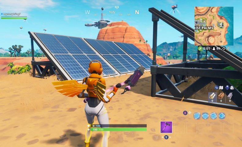 Fortnite desert solar panel array